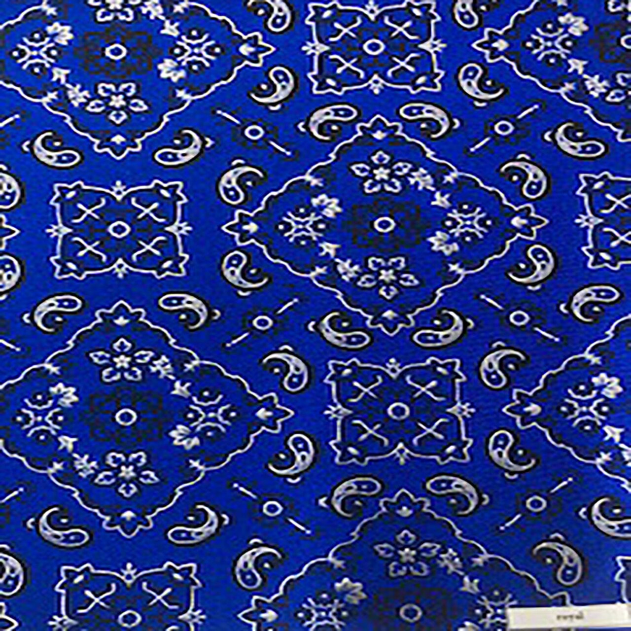 1 Yard Stretch Nylon Spandex Fabric with Bandana Design Foil for Dancewear Swimwear 60" Width